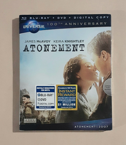 Atonement (2007 - Joe Wright) -nueva- Blu-ray + Dvd Original