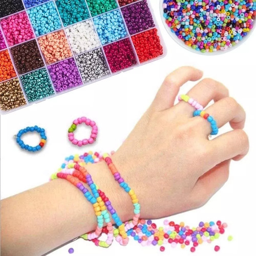 Kit Para Hacer Pulseras De Mostacillas 2mm 17000uds