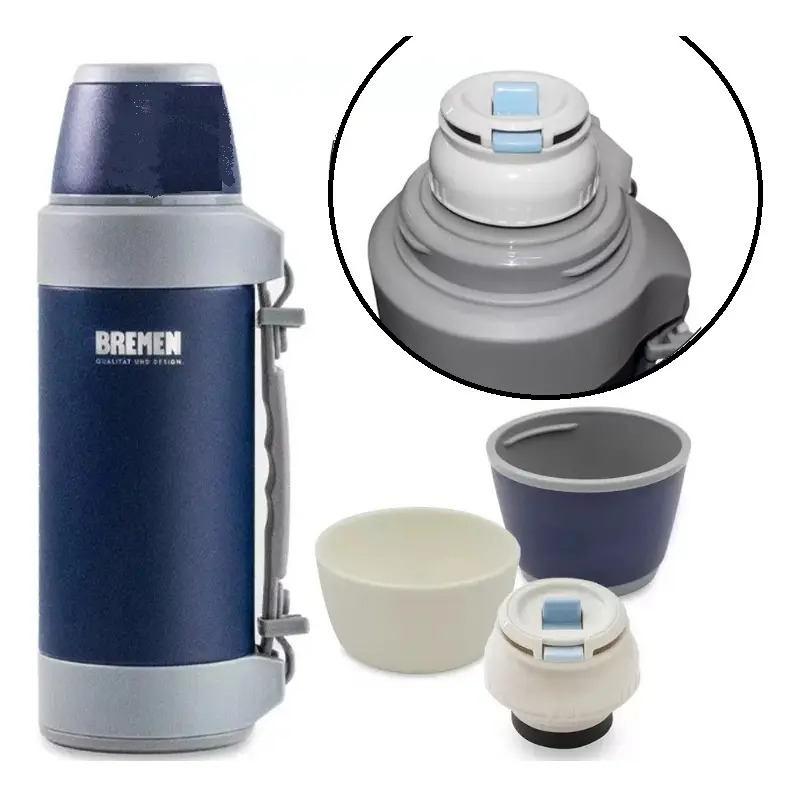 Termo 1,2 Ls acero inoxidable Bremen - azul marino