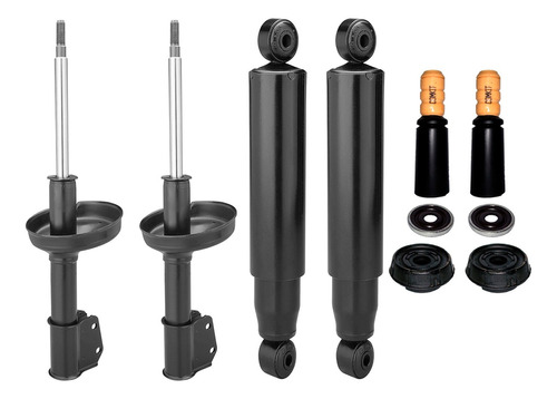 Kit 4 Amortecedor Nakata Kangoo Passeio 2011 2012 + Kit Susp