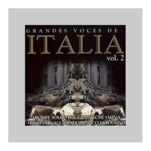 Grandes Voces De Italia Vol. 2 Cd Nuevo Cerrado En Stock