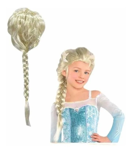 Peluca Elsa Princesa De Hielo Peluca Halloween