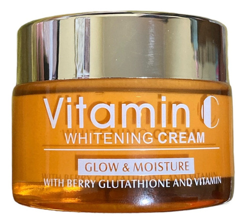 Crema Facial Vitamina C Blanqueadora Con Ácido Hialurónico 