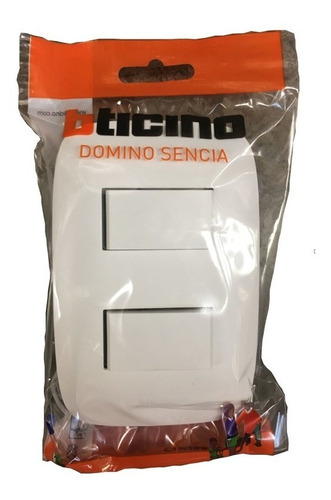 Interruptor Empotrar Doble Bticino Domino Sencia