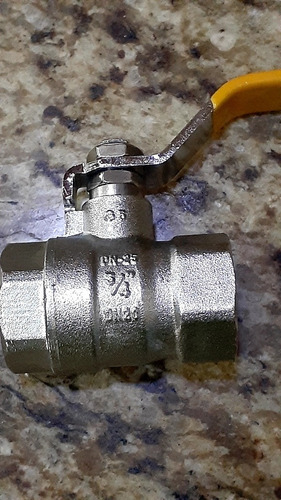 Válvula De Bola Paso Rápido Galvanizadas 3/4 Y 1 Pulgada.