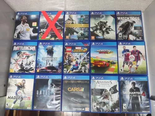 jogos PS4 Mídia Física parcelamos sem juros nos cartões de crédito colocar  em ver loja aparece todos os jogos disponíveis,consigo postar o produto em  um prazo de 1 dia util em que