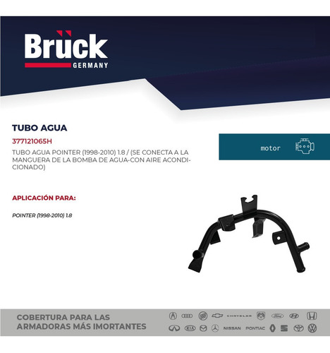 Tubo Agua Pointer 2000 1.8 8v 377121065h