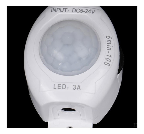 Tira 3mt Luz Led Sensor Con Movimiento Noche Luz Calida