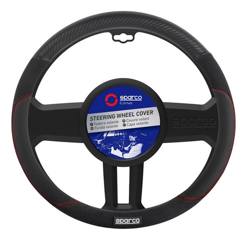 Imagen 1 de 9 de Cubre Volante Sparco Pvc+ Gamuza+ Caucho Ajuste Universal