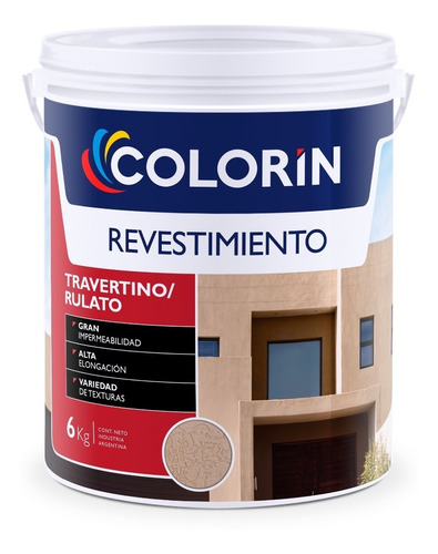 Colorín Revestimiento Texturado Travertino Rulato X 30 Kg