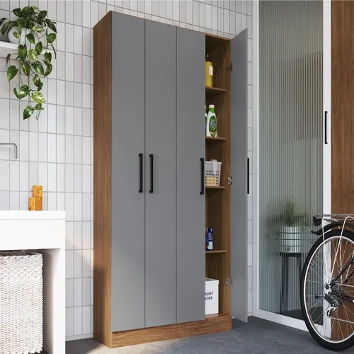 Armário Multiuso 4 Portas Rivera 177cm X 103cm X 34 Jh