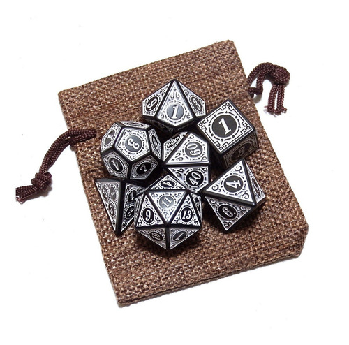 Set 7 Dados De Rol - W-02 - D&d Pathfinder