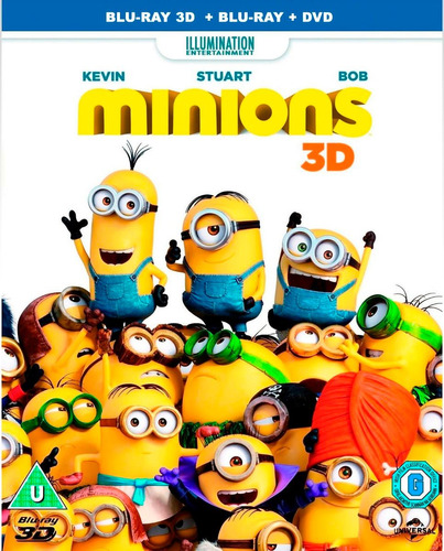 Minions La Pelicula En Blu-ray 3d + Blu-ray + Dvd