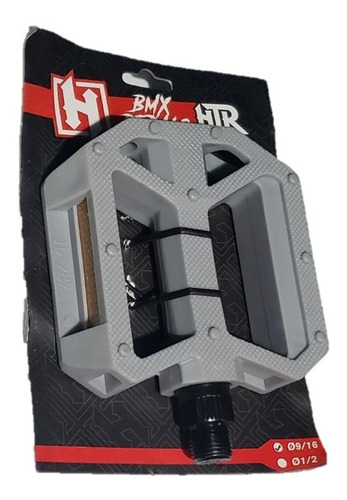 Pedal Htr Bmx Mtb 9/16 Con Reflejante Y Pin Antiderrapante