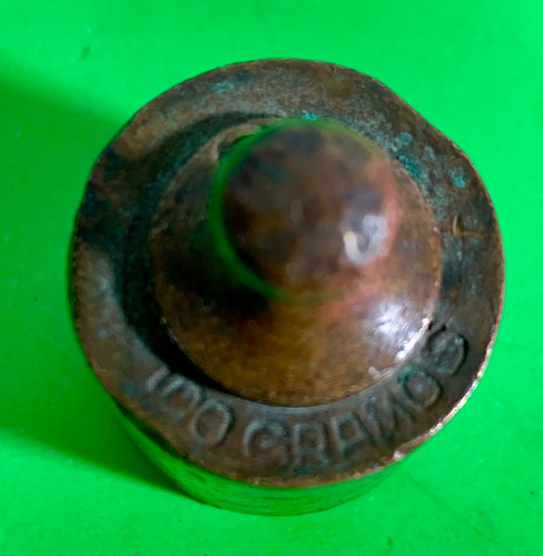 Antigua Pesa De Bronce 100 Gramos (Usado)