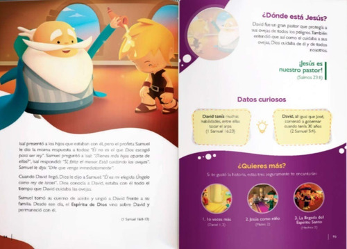 Imagen 3 de 6 de Biblia Pequeños Héroes Para Niños Tapa Dura