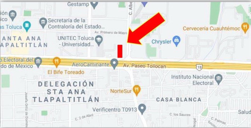 Oportunidad Terreno Sobre Paseo Tollocan - Toluca