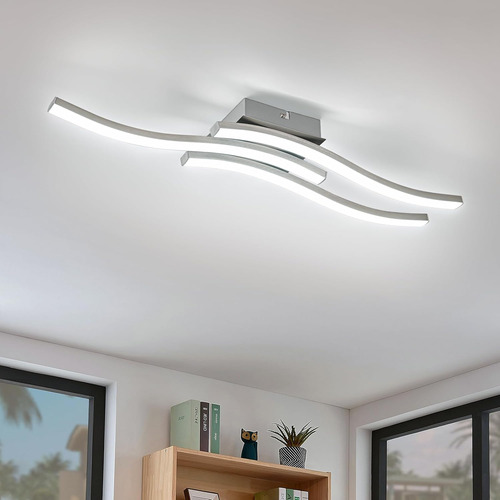 Moderna Lámpara De Techo Led Regulable Curvada Minimalista D
