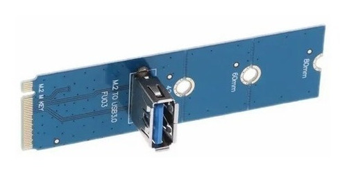 Imagen 2 de 9 de Adaptador Ngff M.2 A Pcie Mineria Riser M2 A Usb3 - Cripto