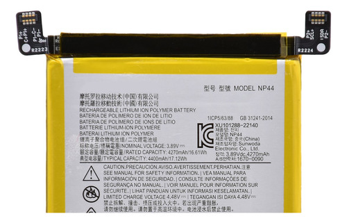 Bateria Moto Edge 30 Fusion Np44 Xt2243 Para Motorola