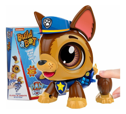 Build A Bot Muñeco Paw Patrol Robot Con Movimiento Chase