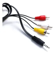 Comprar Cable Plug 3.5mm A 3 Rca Audio Y Vídeo Punta Dorada Tv Box 
