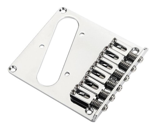 Chrome 6 Saddle Ashtray Bridge Para Telecaster Tl Electric
