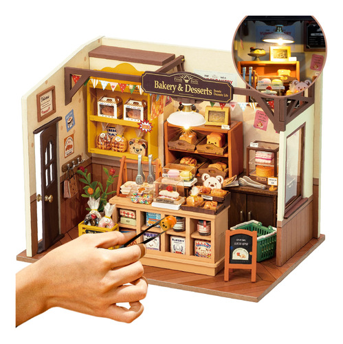 Casa De Muñecas Robotime Miniatura House Kit Diy Mini Dollho