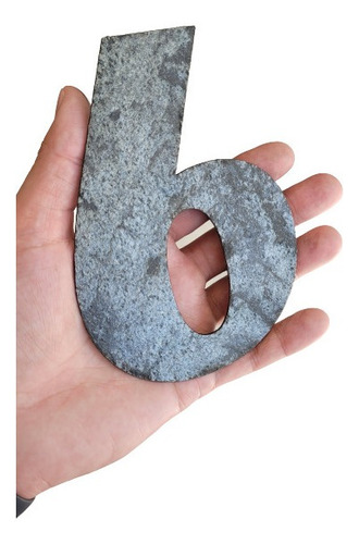 Números Para Casas X4 Piedra Natural 15cm Modelo Concreto