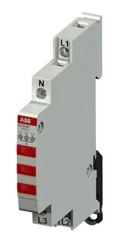 Piloto Luminoso Para Riel Din 220v 3 Rojos E219-3c Abb