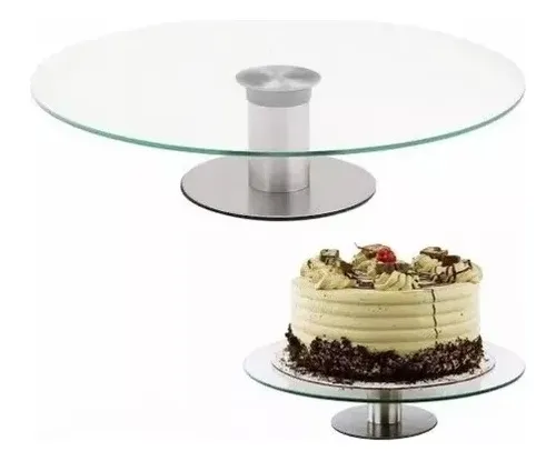 Plato giratorio vidrio sale
