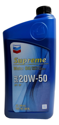 Aceite Motor 20w50 25w50 Mineral Supreme Sae Api Sp Chevron