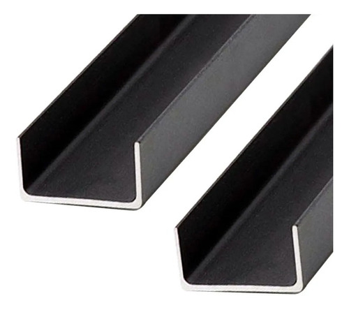 2pcs Viga U 1/8 86centimetros Para Bandeja Monta Carga Rossi