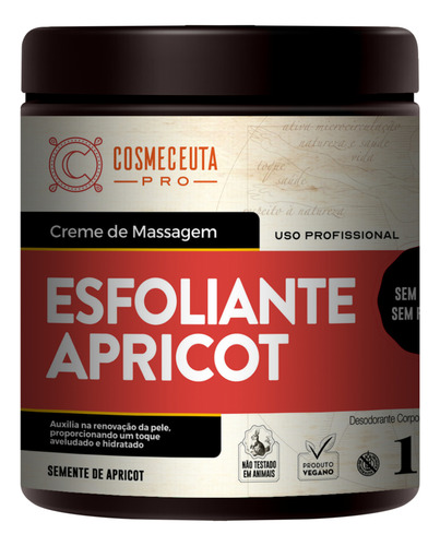 Esfoliante Apricot Remove Células Mortas Cosmeceuta - 2 Unid