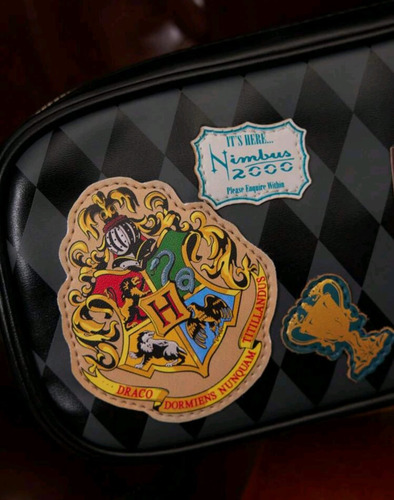 Bolso De Dama Harry Potter Expreso De Hogwarts Negro Geométrico Níquel Negro