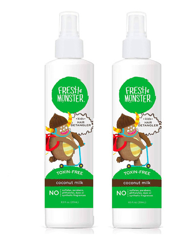 Fresh Monster Spray Desenredante Para Niños, Sin Toxinas, .
