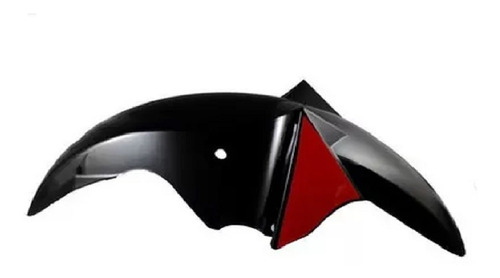 Salpicadera Delantera Z-125 Negro Con Rojo Para Moto Italika