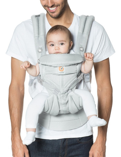 Portabebés Ergobaby Omni 360 Mesh Todo En Uno - Malla Color Pearl Grey