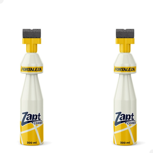 2x Zapt Tinta Para Rejunte 200ml - Cor Gelo - Fortaleza