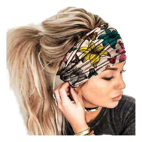 Diadema Deportiva Para Correr Estilo Boho Flora