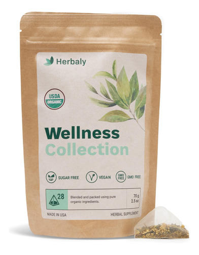 Herbaly Wellness Collection Te Organico De Jengibre De Hierb