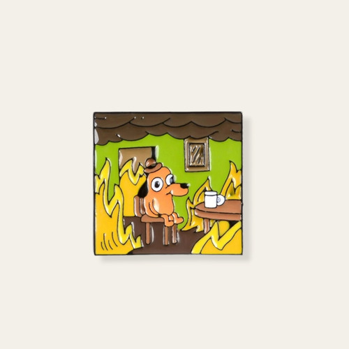 Pin Esmaltado Metálico This Is Fine Variedades