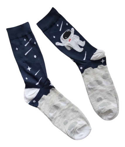 Imagen 2 de 7 de 12 Pares Calcetines Algodón Diseños Divertidos Unisex Docena