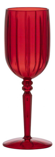Kit de jarras acrílicas Liv de 1,6 l y 2 copas de agua o vino Liv de 275 ml, color rojo