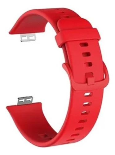 Correa Compatible Con Huawei Watch Fit Rojo Ancho 22.7 mm