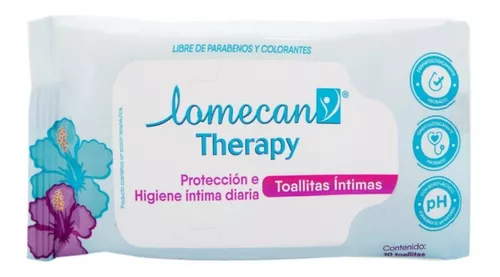 Toallitas Intimas Lomecan V Therapy x 10 un
