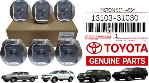 Juego 6 Piston Machito Nuevo 4runner 4.0 020 050 / 030 075