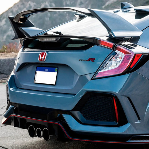 Aerofólio Em Plástico Abs Civic Type R G10 2017 2018 19 2021