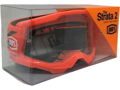 Oculos Goggle 100% Strata 2 Laranja Dowhill/motocross