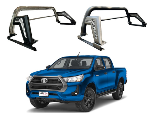 Roll Bar Bronx Mv Negro Toyota Hilux 2015-2022